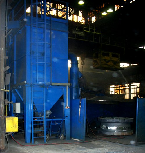 Модернизация пункта обжига излишек литья в сталелитейном цехе